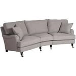 Englesson Howard medium 3,5-sits svängd soffa tyg grå