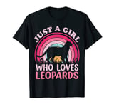 Vintage Retro Leopard Lover Just A Girl Who Loves Leopards T-Shirt