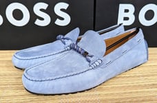Hugo Boss men's Driver_Mocc_sdbd moccasins Made in Italy, leather size 8UK