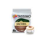 Coffee capsules Tassimo Cappuccino Classico (compatible with Bosch Tassimo capsule machines), 8+8 pcs.