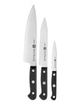 Knife Set, 3-Pcs Home Kitchen Knives & Accessories Knife Sets Black Zwilling