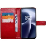 Mobil lommebok 3-kort OnePlus Nord 2T 5G - Rød