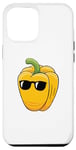 Coque pour iPhone 12 Pro Max Poivre jaune avec des lunettes de soleil Fille poivre jaune