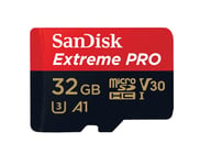 SanDisk Extreme PRO Micro SDHC 100MB s UHSI Card with adapter 32GB
