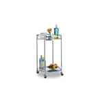 Serveringsvagn rund silver