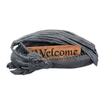 Nemesis Now Figurine de Dragon Inscription Welcome Noir 32 cm