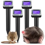 Sork, Mus, Orm Skrämma Ljudvågor o Vibration Solcellsdriven 4-PACK