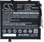 Kompatibelt med Acer Switch 10E(SW3-013-169S), 3.8V, 5900 mAh