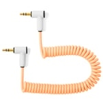 Korg Volca/PO Audio Cable Curly 20-30cm Sunset Peach