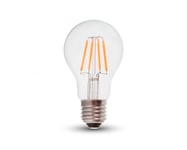 LED Retro lampa E27, 6W, 550 Lumen, filament, A60