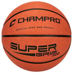 Champro Ballon de Basketball en Caoutchouc Easy Grip Officiel Marron