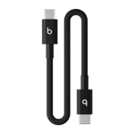 Beats kort vävd usb-c till usb-c-kabel (20 cm) – sprintsvart