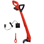 Einhell Power X-Change 18/24 Lightweight Cordless Strimmer With Battery And Charger - 18V Battery Grass Trimmer, 24cm Cutting Width, Includes 20 x Blades - GC-CT 18/24 Li P Garden Strimmer Cordless