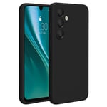 Etteri silikonskal med mikrofiberfoder för Samsung Galaxy A56 5G - Svart