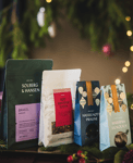 Solberg &amp; Hansen Gavepakke 4 stk bestselgere kaffe, te og sjokolade