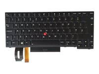 Chicony - Ersättningstangentbord För Bärbar Dator - Med Trackpoint, Ultranav - Bakgrundsbelyst - Qwerty - Brittisk - Svart - Fru