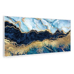 Infrared Heater Panel Wall Mounted Indoor Thermostat  Marble Art 120 x 60cm 700W
