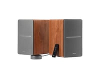 Edifier R1280T 2.0 Speakers with WiiM Mini (brown)