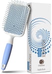 Brosse Cheveux avec Minéraux Ioniques - Brosse Cheveux Bouclés - Brosse a cheveux Plate Unisexe - Brosse cheveux homme et femme avec Poils Doux, Poignée Confortable Facile à Prendre en Main