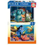 Educa 19673 Princesas 2x20 Disney Pixar (Finding Nemo + Monsters), Assorted, 68 x 48 cm
