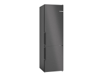 Bosch Serie | 4 KGN39VXDT - Kylskåp/frys - bottenfrysskåp - bredd: 60 cm - djup: 66.5 cm - höjd: 203 cm - 363 liter - Klass D - svart rostfritt stål