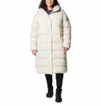 Columbia Women's Boundless Days Long Down Jacket Dark Stone, L