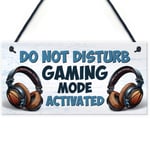 Gaming Sign For Boys Bedroom Do Not Disturb Gaming Bedroom Accessories Son Gift