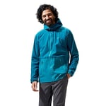 Berghaus Men's Deluge Pro Waterproof Shell Jacket | Adjustable | Durable Coat | Rain Protection, Deep Ocean/Jungle Jewel, M