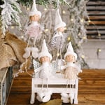 1pcs Lovely Angel Girl Doll Christmas Tree Pendants Hanging Orna Khaki