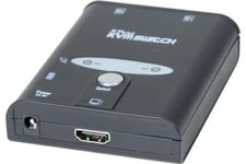 Mini switch KVM HDMI/USB/Audio 2 ports avec cables 1,30m