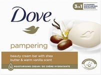 Dove Beauty Cream Bar Pampering Shea Butter Hand Soap with 1/4 Moisturising Cre