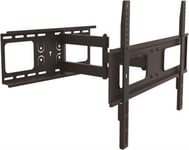 Väggfäste Deltaco TV/skärm 32-75", tiltbar/vridbar/justerbar, 3 leder, max 50 kg, svart