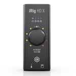 iRig HD X guitar audio interface for iPhone, iPad, Mac, iOS and PC with USB-C, Lightning and USB cables and 24-bit, 96 kHz music recording