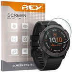 REY Screen Protector for GARMIN FENIX 6X 51mm, Film Premium quality, Perfect protection for scratches, breaks, moisture, [Pack 7x]