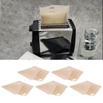 5PCS Reusable Toaster Bags Heat Resistant Non Stick Bread Bags Sandwiches Pizza Heating Container in Toaster, Microwave Oven or Grill