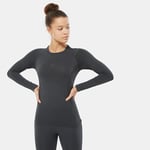 The North Face Women's Active Long-Sleeve T-Shirt Asphalt Grey-TNF Black (3Y2S MN8)