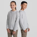 Craghoppers Kids' Nosilife Cruz Long Sleeved T-Shirt Blue Navy Stripe