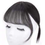 (Ordinary Color)3D Clip In Bangs Women Girls Dome Air Bangs Hairpiece Hair LVE