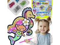 Leantoys Broderi Diamant Kreativa Klistermärken Marina Djur