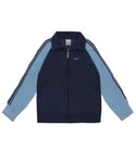Nike Childrens Unisex Boys Track Top Zip Up Taped Jacket Navy 491393 410 - Size Medium