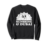 Sunshine and Dubai UAE Retro Vintage Sun Sweatshirt