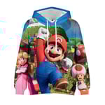 Super Mario Hoodie Coat Kids Casual Sweatshirt Jacka Ytterkläder C 120cm