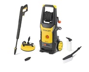 STANLEY SXPW22PE High Pressure Washer with Patio Cleaner Deluxe and Fixed Brush (2200 W, 150 bar, 440 l/h)