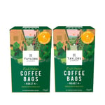 Taylors of Harrogate Fair Trade Roasted Ground Coffee Bags Pack 10's (Rich Italian, 2 Boxes (20 Bags))