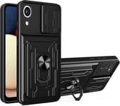Phone Case For Samsung Galaxy A03 Core, Military Grade Heavy Duty Absorption De Choc Housse Avec Support Slots De La Carte Protection Coque For Samsung Galaxy A03 Core Ssj Black.