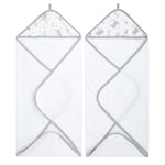 aden+anais essential aden + anais™ s handduk med huva dumbo new heights 2-pack
