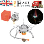 Outdoor Windproof Folding Gas Stove Camping SplitGas Stove with Piezo Ignition