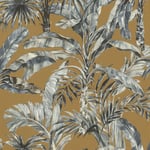 Rasch Florentine Jungle Brown Wallpaper Tropical Textured Paste The Wall Vinyl
