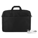 T'NB Bundle med Marseille Datorfodral 15.6" & Candy Wireless Mouse - Svart / Vit