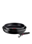 Tefal Ingenio Easy Cook 3Pc Removable Handle, Stackable Pan Set L1549013